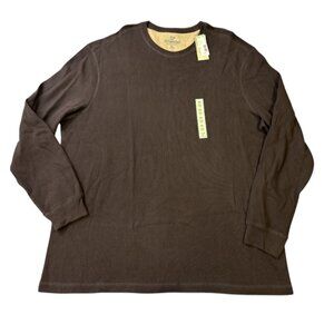 Outdoor Life Field Thermal Crew Neck Brown Long Sleeve Sz XXL NWT